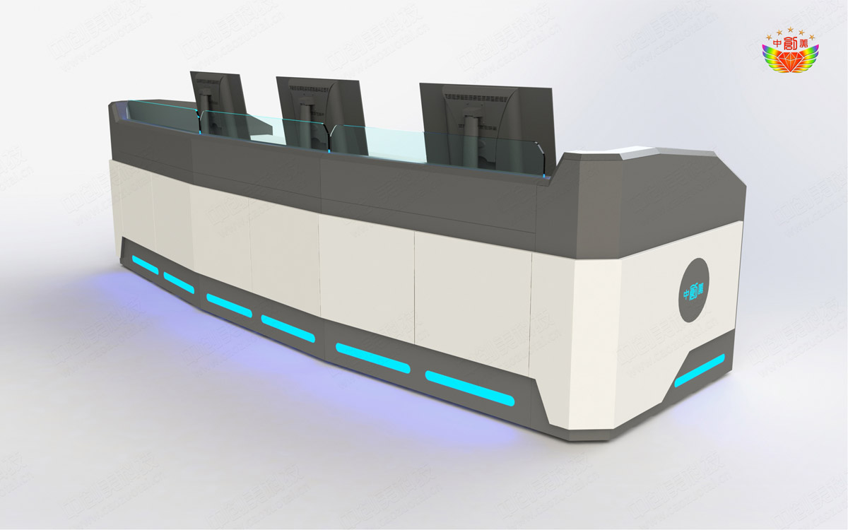 集控中心操作臺(tái)效果圖