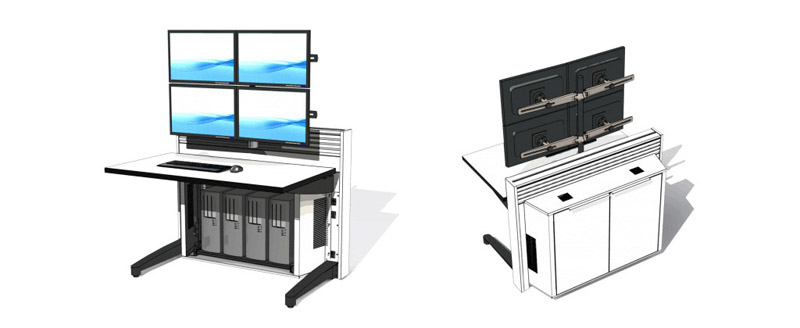 監控指揮室操作臺樣式圖片